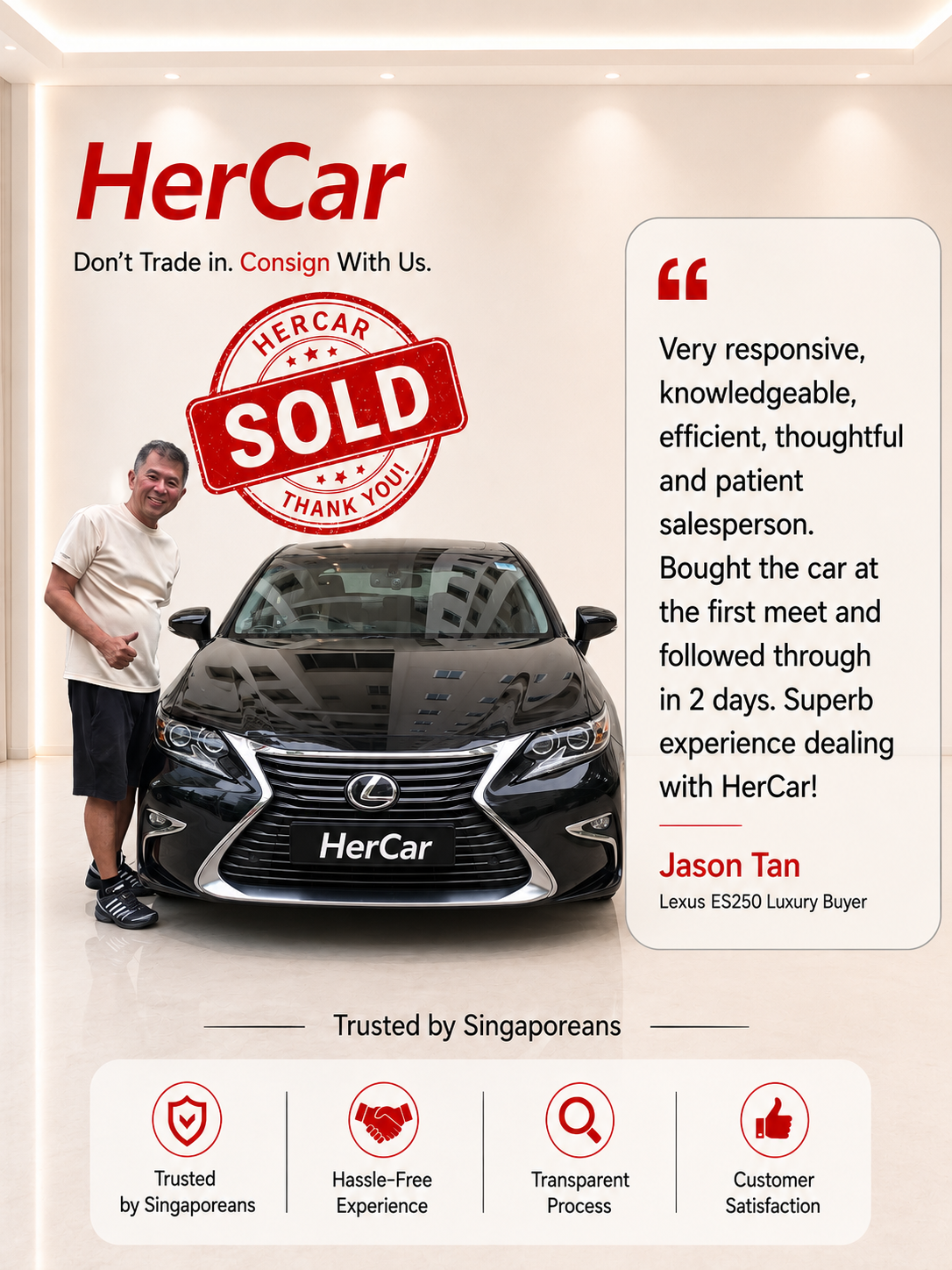 Sold Lexus ES250 Luxury