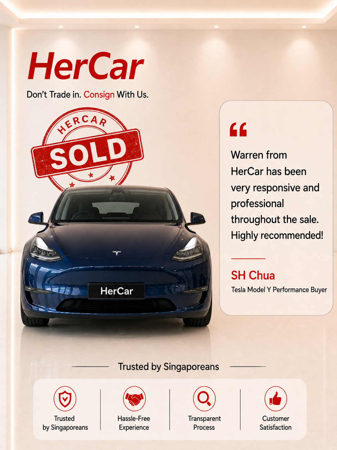 Sold Tesla Model Y